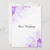 Lila Rosenstrauch Einladung (Rückseite)