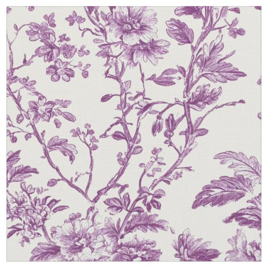 Lila Rosenzweig-Toile Stoff (Nahaufnahme)
