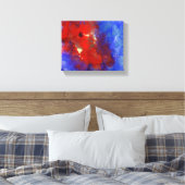 lila Rot-Blau Leinwanddruck (Insitu (Schlafzimmer))