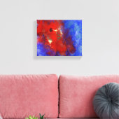 lila Rot-Blau Leinwanddruck (Insitu (Wohnzimmer))