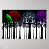 Lila Rot-Grün-Schlag im Schwarzwald Poster (Vorne)