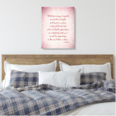 Lila Rot-Holistische Gedicht Leinwand (Insitu (Schlafzimmer))