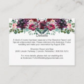 Lila Rot-Mauve-Rosa-Spritzenkarten Begleitkarte (Vorderseite)