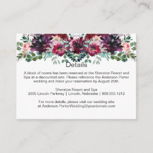 Lila Rot Mauve Rosa Sprühhüllen Karten