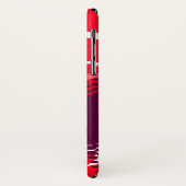 Lila Rot-Tier-Grafikkartentelei Case-Mate iPhone Hülle (Hinten/Links)