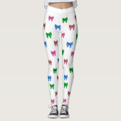 Lila, rote, blaue Leggings (Vorderseite)