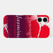Lila rote Farbe iPhone 16 Hülle (Rückseite (Horizontal))