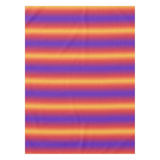 Lila Rote Orangenstreifen Tischdecke (Vorderseite)