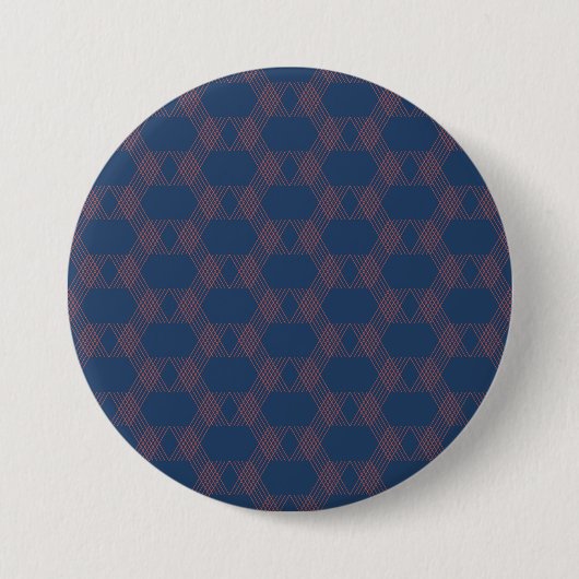Lila, rote, trendige, coole, moderne Dekoration Button (Vorderseite)