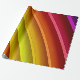 Lila, rote und gelbe Regenbogensäule Geschenkpapier