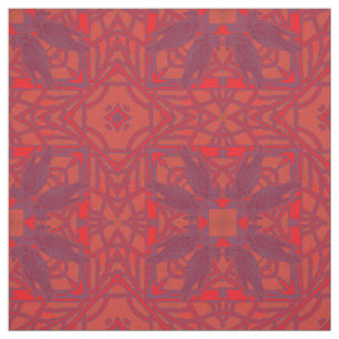 Lila Roter Mord an Krähen Kaleidoskop Stoff