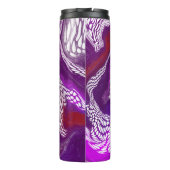 Lila Roter Swirl Thermosbecher (Rückseite)