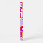 Lila, roter und orangefarbener Fall iPhone Hülle (Linke Seite)