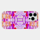 Lila, roter und orangefarbener Fall iPhone Hülle (Rückseite (Horizontal))