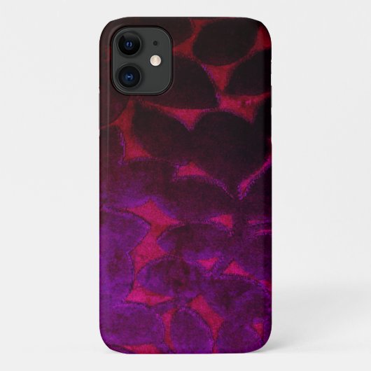 Lila Rotes Blätter iPhone 11 Fall Case-Mate iPhone Hülle (Rückseite)