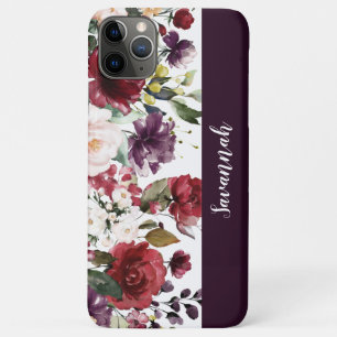 Lila rotes Rosa Wasserfarben Case-Mate iPhone Hülle