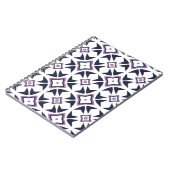 Lila Rotorgeometriss Notizblock (Linke Seite)