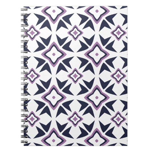 Lila Rotorgeometriss Notizblock (Vorderseite)