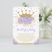 Lila Royal Crocess Princess Books for Baby Begleitkarte (Stehend Vorderseite)