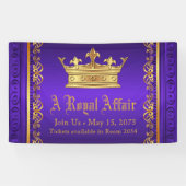 Lila Royal Crown Banner (Horizontal)