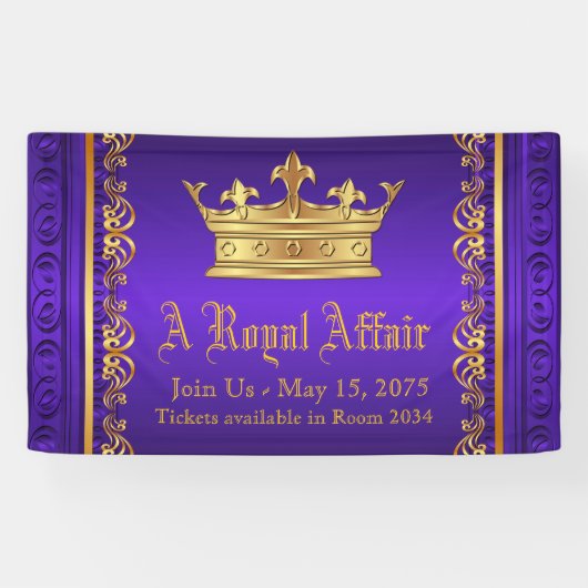 Lila Royal Crown Banner (Horizontal)