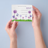 Lila RSVP Card-Flyer Flyer (Gruppe)