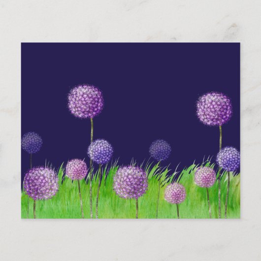 Lila RSVP Card-Flyer Flyer (Hinten)