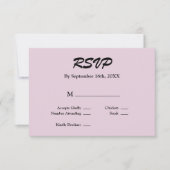 Lila RSVP-Karte RSVP Karte (Vorderseite)