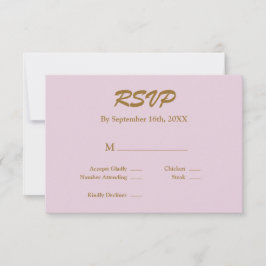 Lila RSVP-Karte RSVP Karte