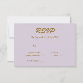 Lila RSVP-Karte RSVP Karte