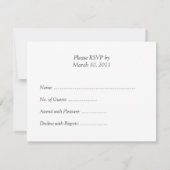 Lila RSVP-Karten RSVP Karte (Rückseite)