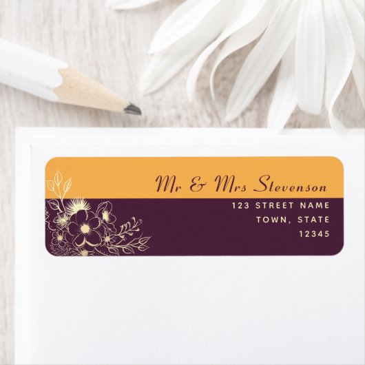 Lila Rücksendeadresse (Insitu)