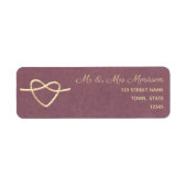 Lila Rücksendeadresse (Vorne)