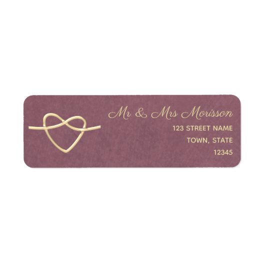 Lila Rücksendeadresse (Vorne)