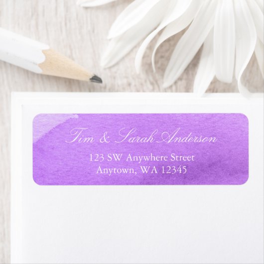 Lila Rücksendeadresse (Insitu)