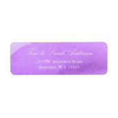 Lila Rücksendeadresse (Vorne)