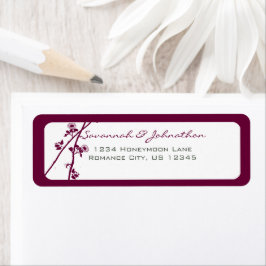 Lila Rücksendeadresse