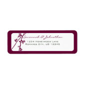 Lila Rücksendeadresse (Vorne)