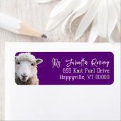 Lila Rücksendeadresse (Insitu)