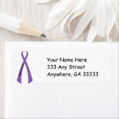 Lila Rücksendeadressen-Aufkleber (Insitu)