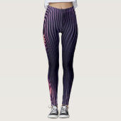 LILA RUFFEL-LEGGINGS LEGGINGS (Vorderseite)