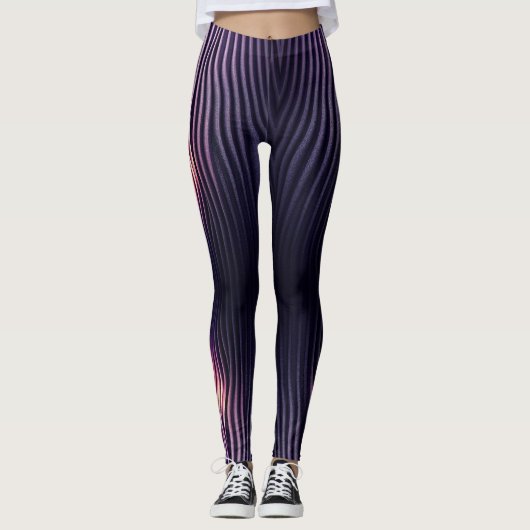 LILA RUFFEL-LEGGINGS LEGGINGS (Vorderseite)