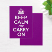 Lila ruhig bleiben und weiterfahren (Schreibtisch)