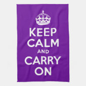 Lila ruhig bleiben und weiterfahren küchentuch (Vertikal)