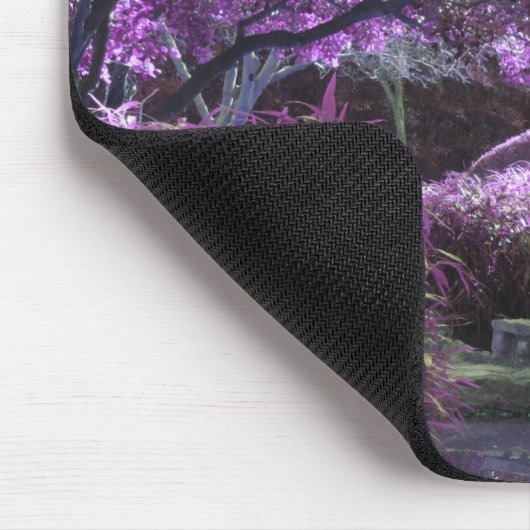 Lila Ruhm Mousepad (Ecke)