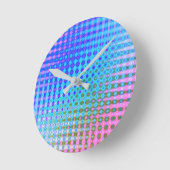 Lila Runde Wanduhr (Winkel)