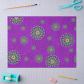 Lila rundes Designmuster Seidenpapier (Basteln)