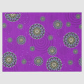 Lila rundes Designmuster Seidenpapier (Vorderseite)