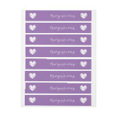 Lila Rundum-Adressaufkleber (Bogen)