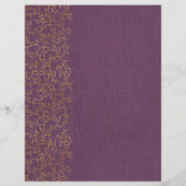 Lila Rustikal-Leinenunterteil (Rückseite)